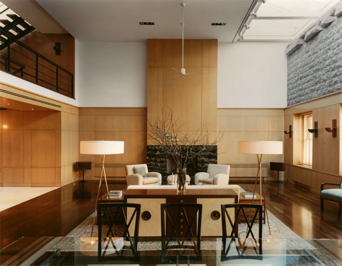 View of Paneled Tribeca Penthouse is a Modernist's Dream | 6sqft