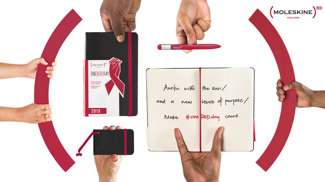 The Iconic Black Moleskine Notebook Is Turning Red to Raise Awareness