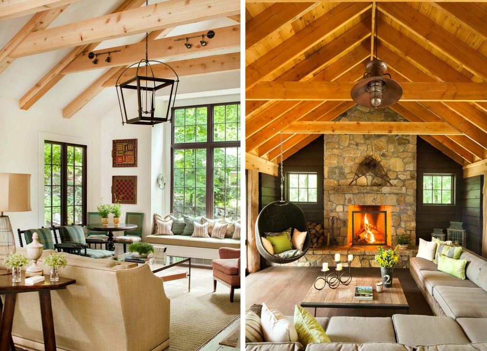 Upstate AdirondackStyle Cabin by James Thomas Is a Cheerful Winter