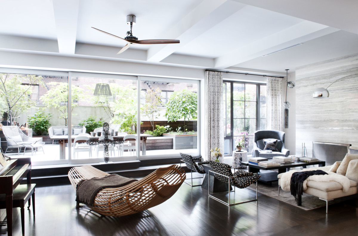 dhd interiors modern loft peacefully coexists among gramercy park s
