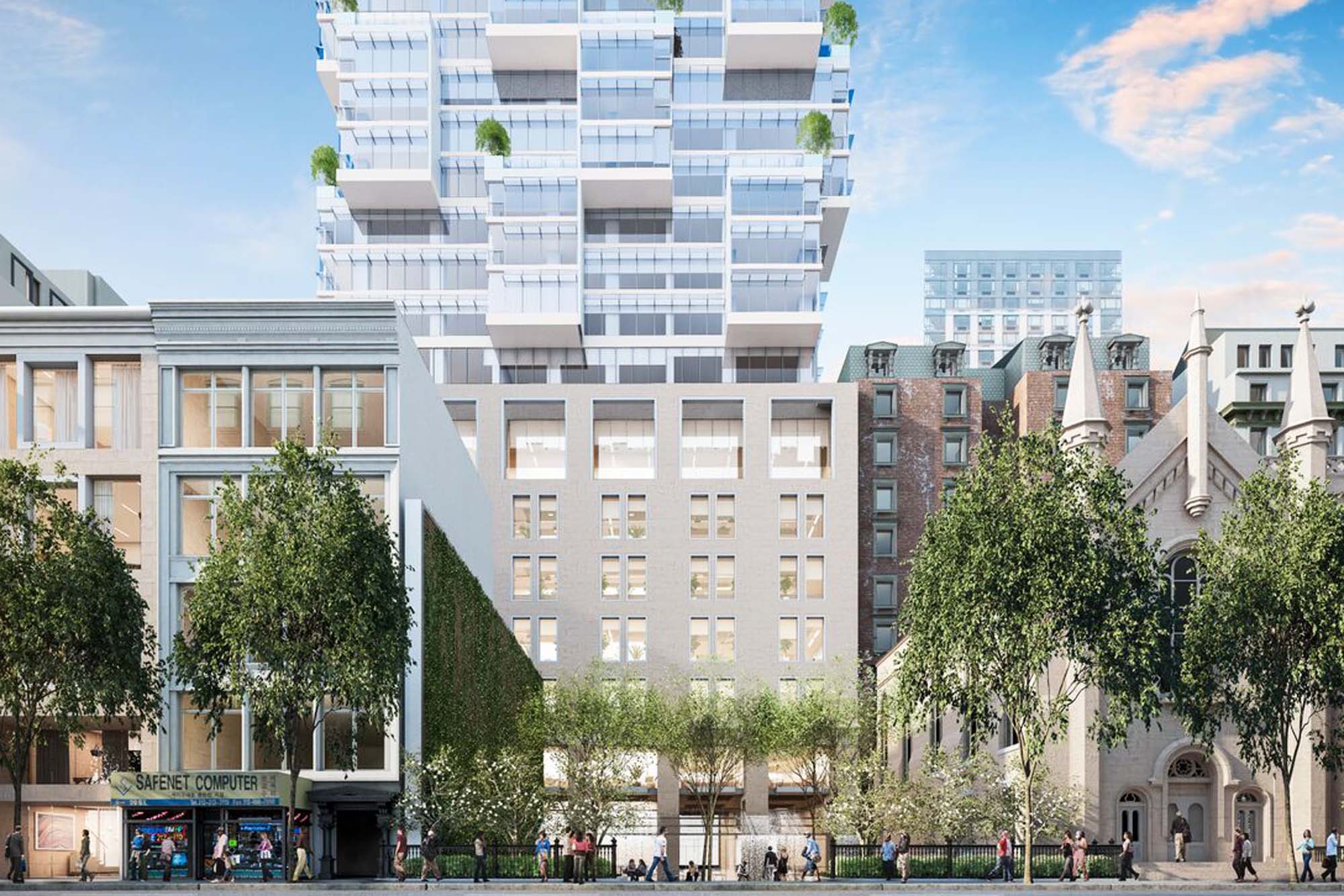 First Renderings of Moshe Safdie’s 800Foot Bancroft Building