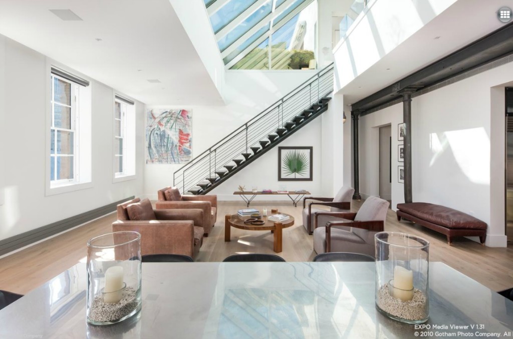Insane Skylights at this $18 Million Tribeca Penthouse Loft | 6sqft