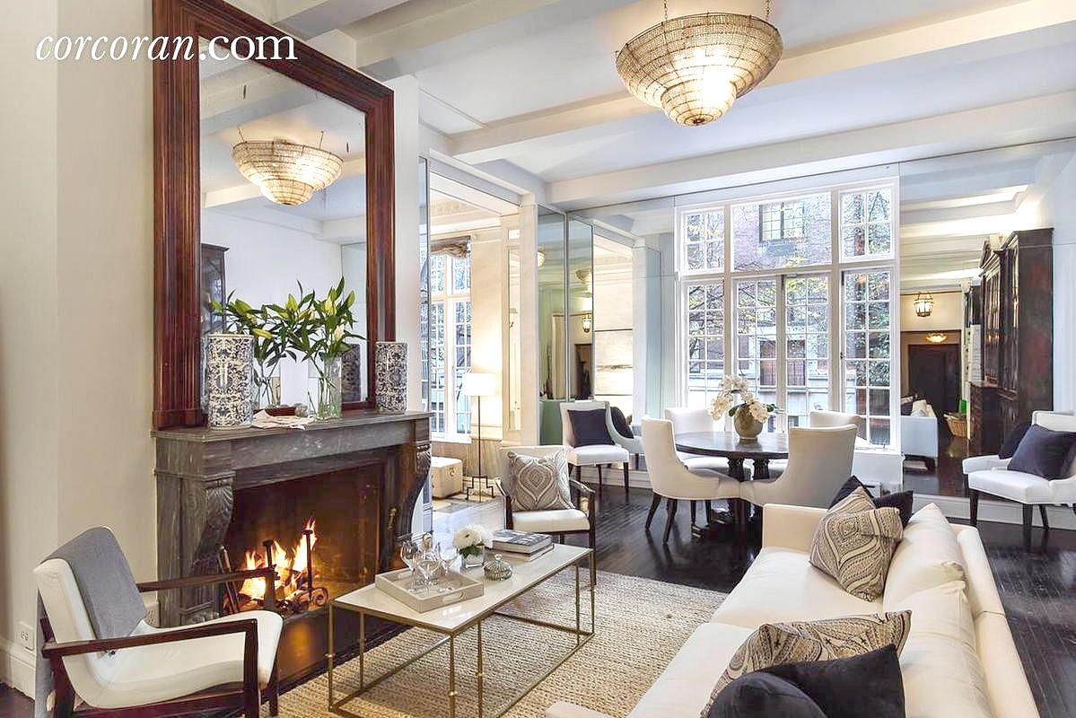 this cozy elegant ues duplex is the perfect manhattan winter