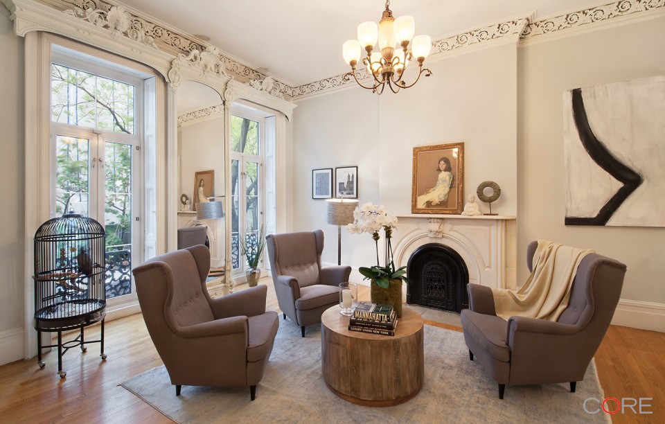 This 7.5M Gramercy Townhouse Is Both Historic Showpiece and Warm