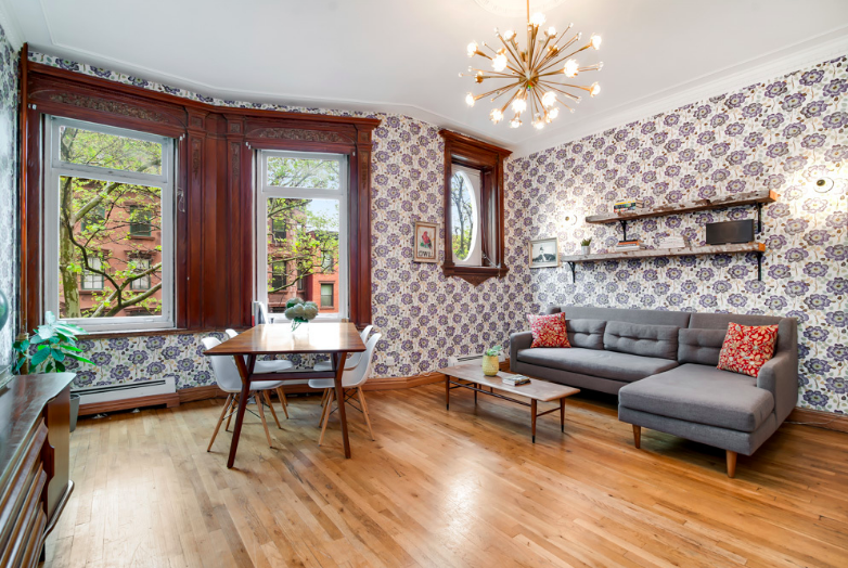 Live on Half a Floor of a Stately Limestone Mansion in Fort Greene for