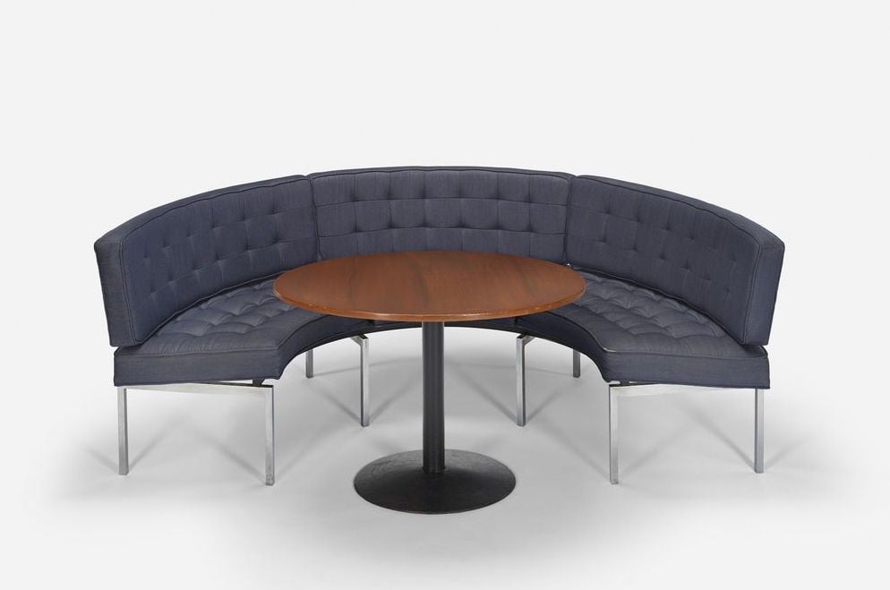Get a peek at the modernist treasures headed for the four seasons ... Créatif Chair Banquette