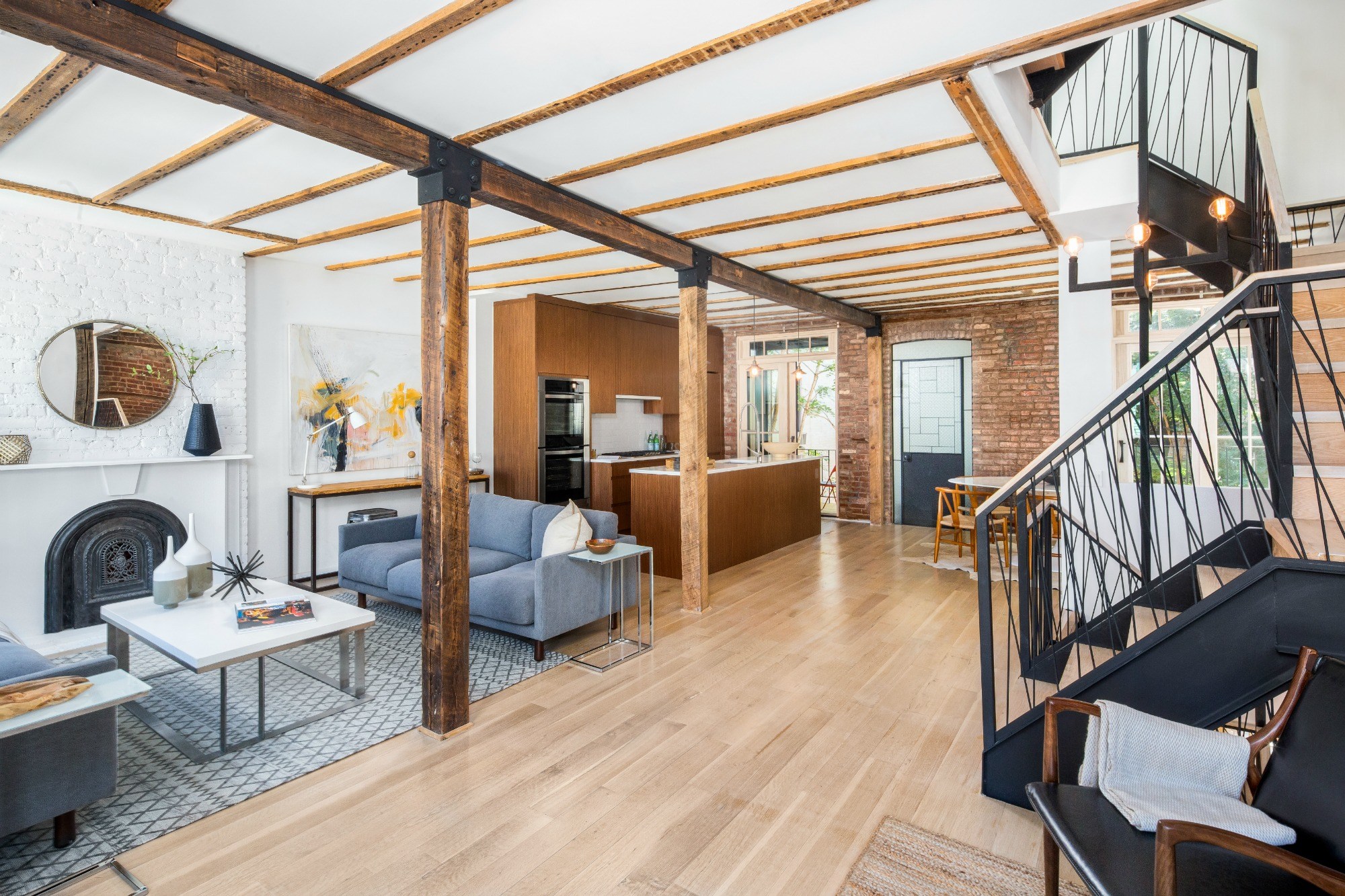 $4M 19th century brick townhouse in Williamsburg masquerades as a loft ...