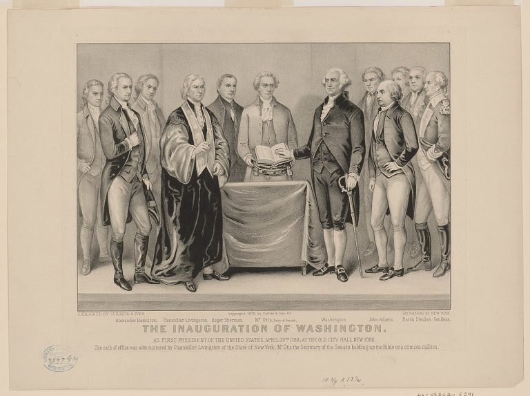 The first presidential inauguration was held in New York City in 1789