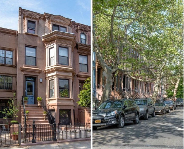 This Stuyvesant Heights brownstone with a perfect Brooklyn back yard