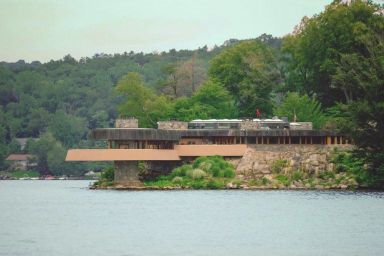 Frank Lloyd Wrightdesigned house and heartshaped private island ask
