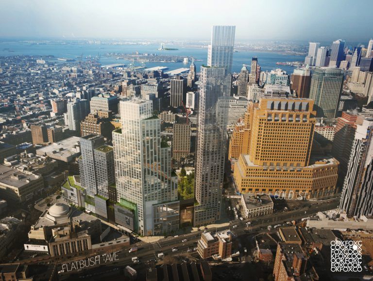 Brooklyn Point, Extell Development’s first tower in the borough, will