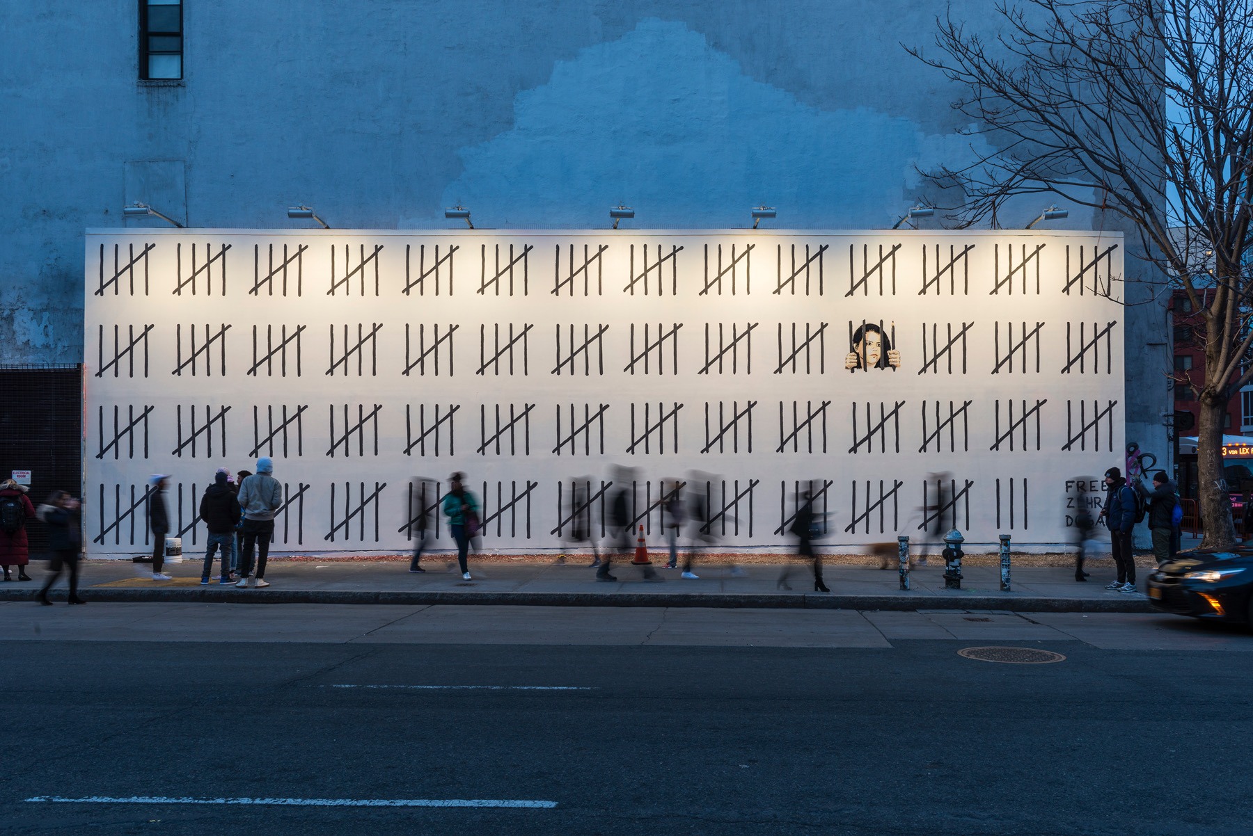 Banksy unveils mural at historic Houston Bowery Wall protesting Turkish