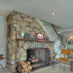 Potato Island fireplace