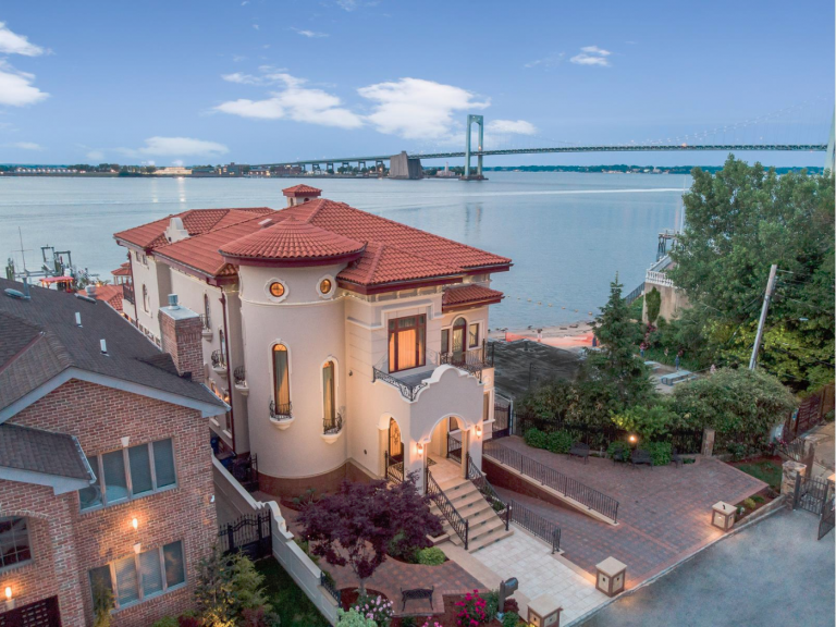 8M mansion is a 'waterfront Mediterranean villa' in Queens 6sqft