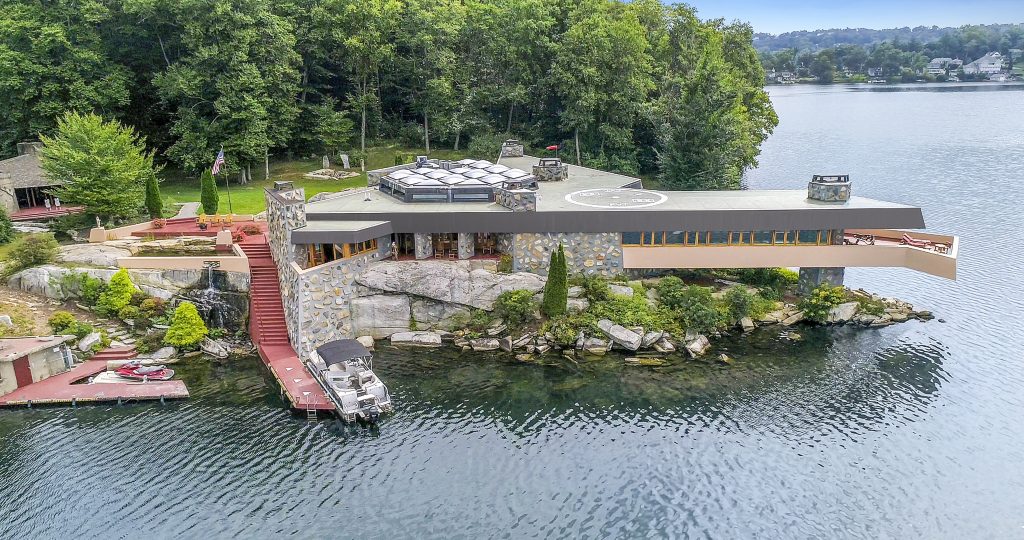 1 petre island, frank lloyed wright, upstate, cool listings, private islands