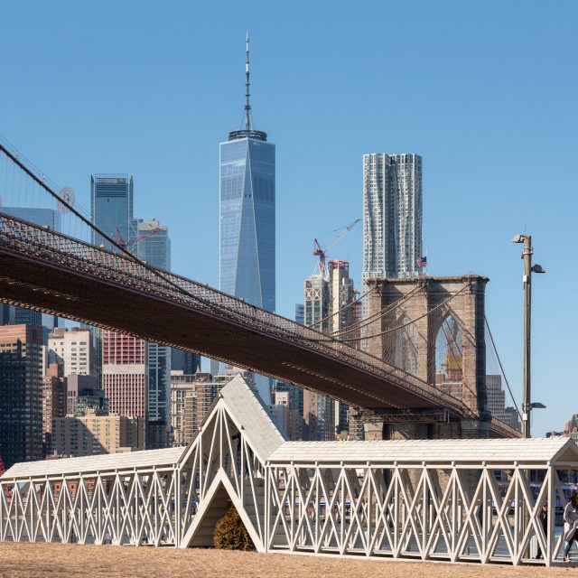 Siah Armajani’s ‘Bridge Over Tree’ now open in Brooklyn Bridge Park