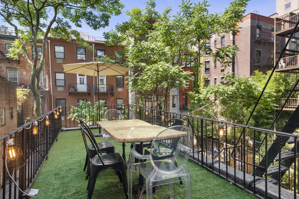 Classic East Village brownstone apartment with private outdoor space