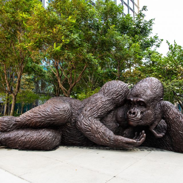 There's a giant gorilla sculpture in Hudson Yards 6sqft