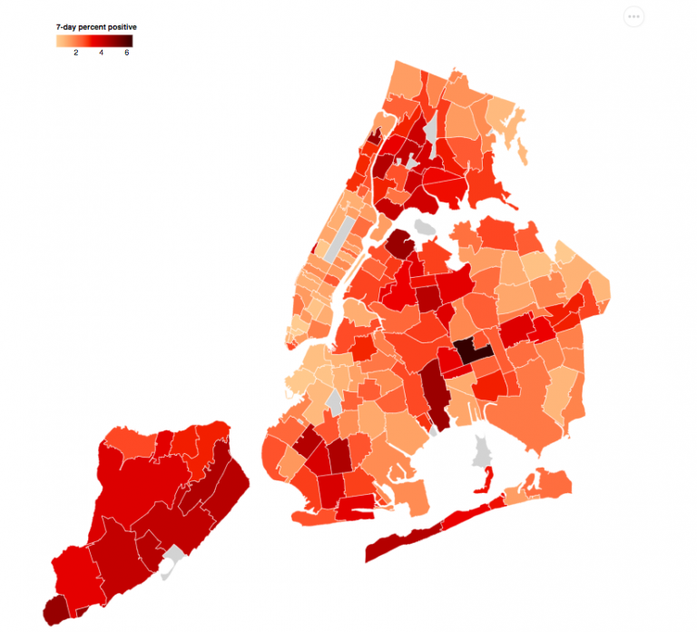 NYC releases map of positive COVID cases by ZIP code LaptrinhX / News