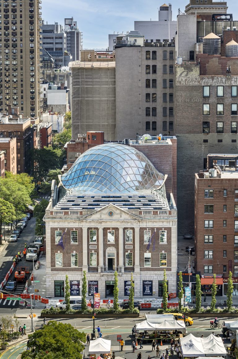 Go inside the new glass dome atop Union Square’s Tammany Hall 6sqft