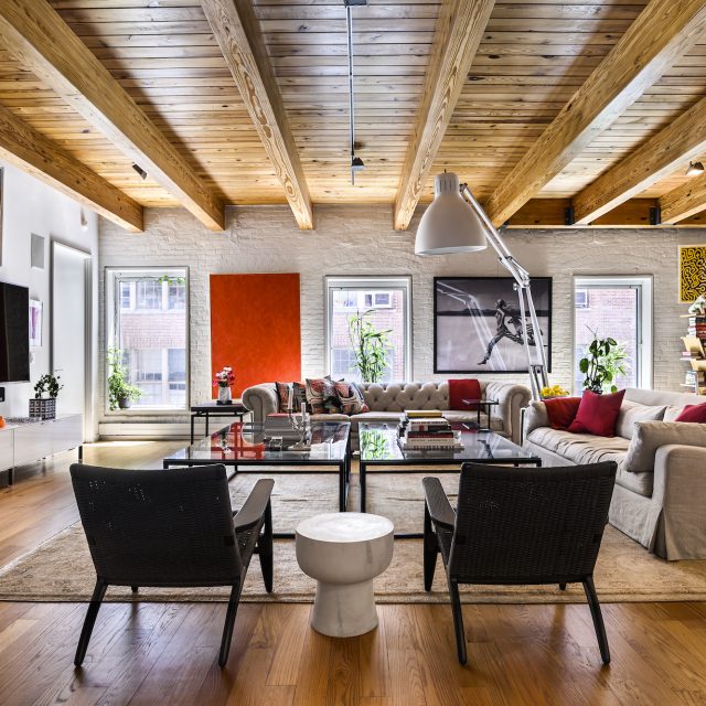 Rent this Little Italy loft with original timber beamed ceilings and cast iron columns for $15K/month