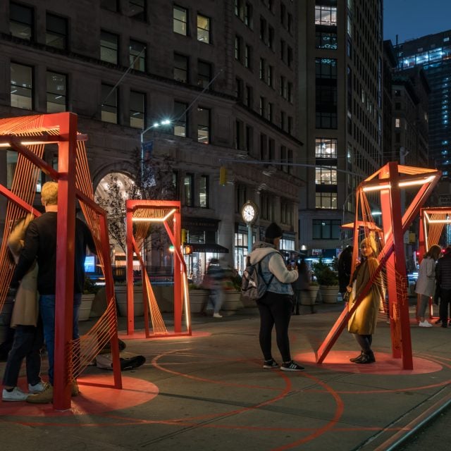 Flatiron’s new holiday art installation connects New Yorkers from a distance