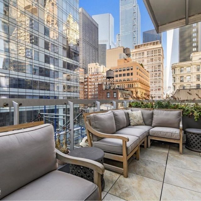 $2.5M full-floor FiDi condo has two outdoor spaces and World Trade Center views