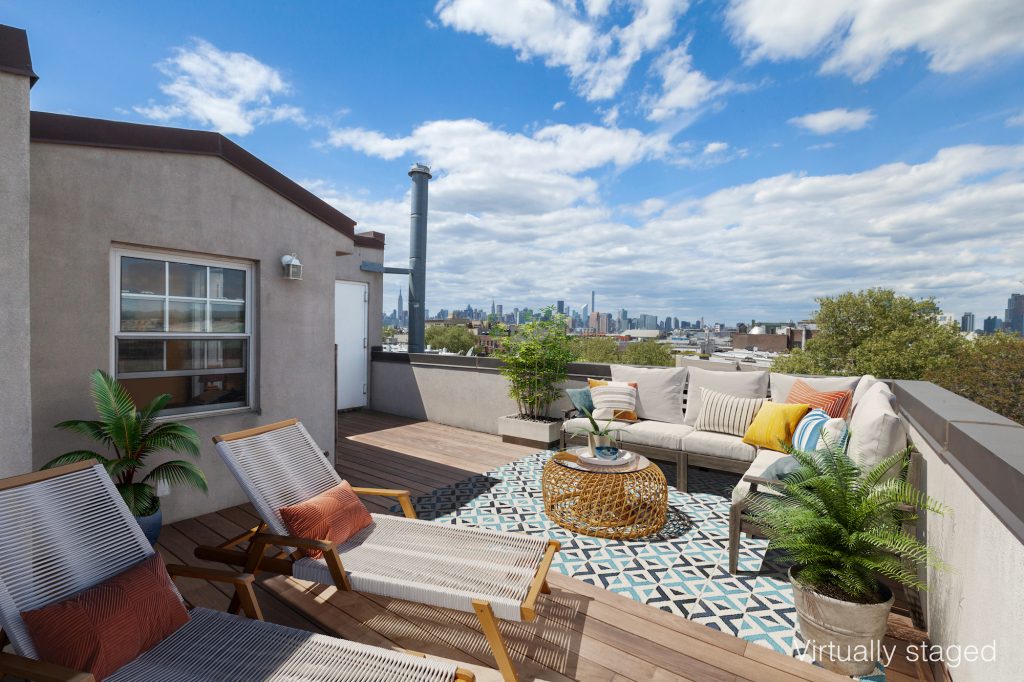 759K Greenpoint onebedroom has a rooftop retreat with skyline views