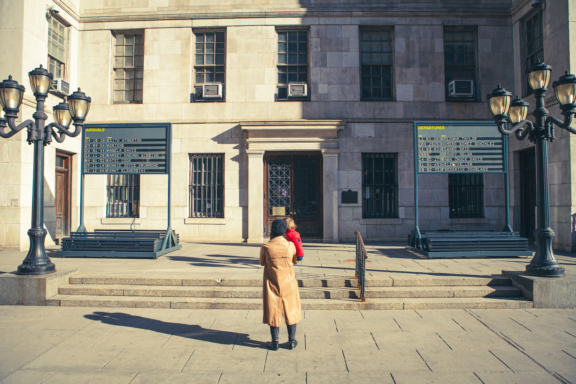 'Arrivals + Departures' is a new public memorial in Brooklyn that honors birth, life, and death