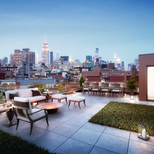 $8.25M Nolita penthouse has a roof deck with World Trade Center and Empire State Building views