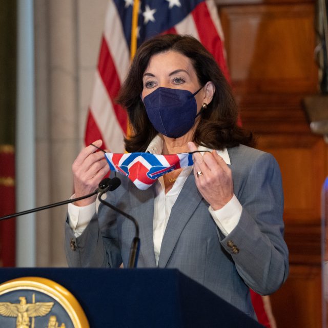 New York’s mask mandate is reinstated, for now