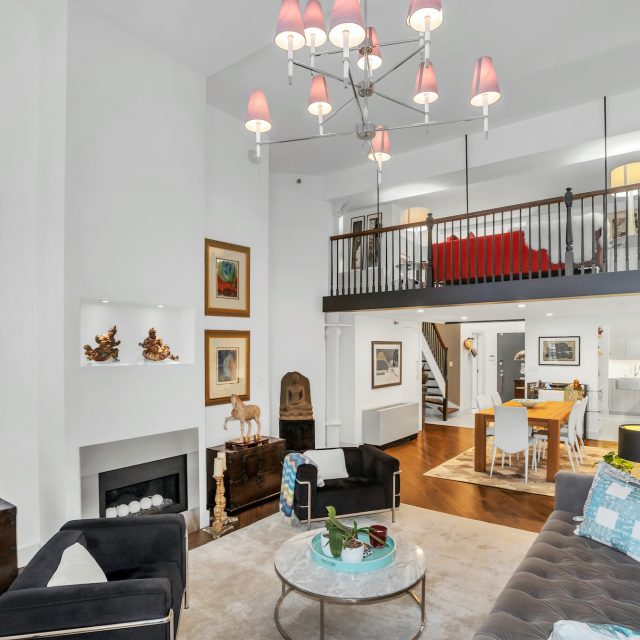 A lofted upper level gives this $2.75M Chelsea condo extra living space