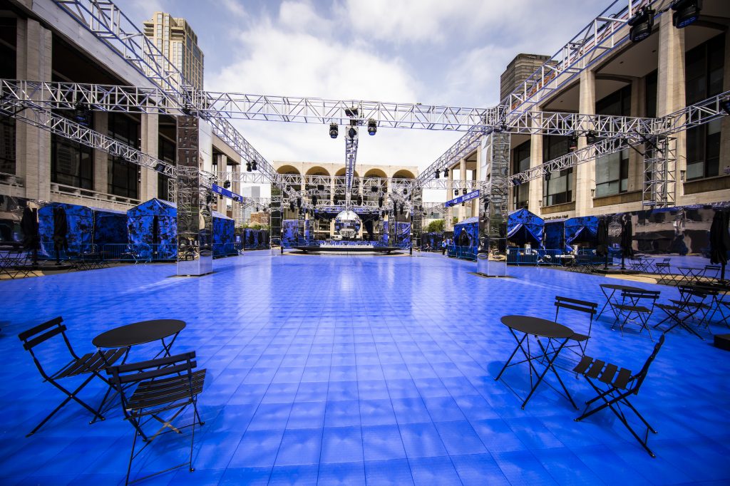 See NYC’s largest outdoor dance floor and its 10foot disco ball at