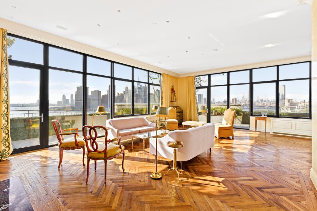 Picture of A Brooklyn Heights penthouse with French flair and panoramic harbor ...