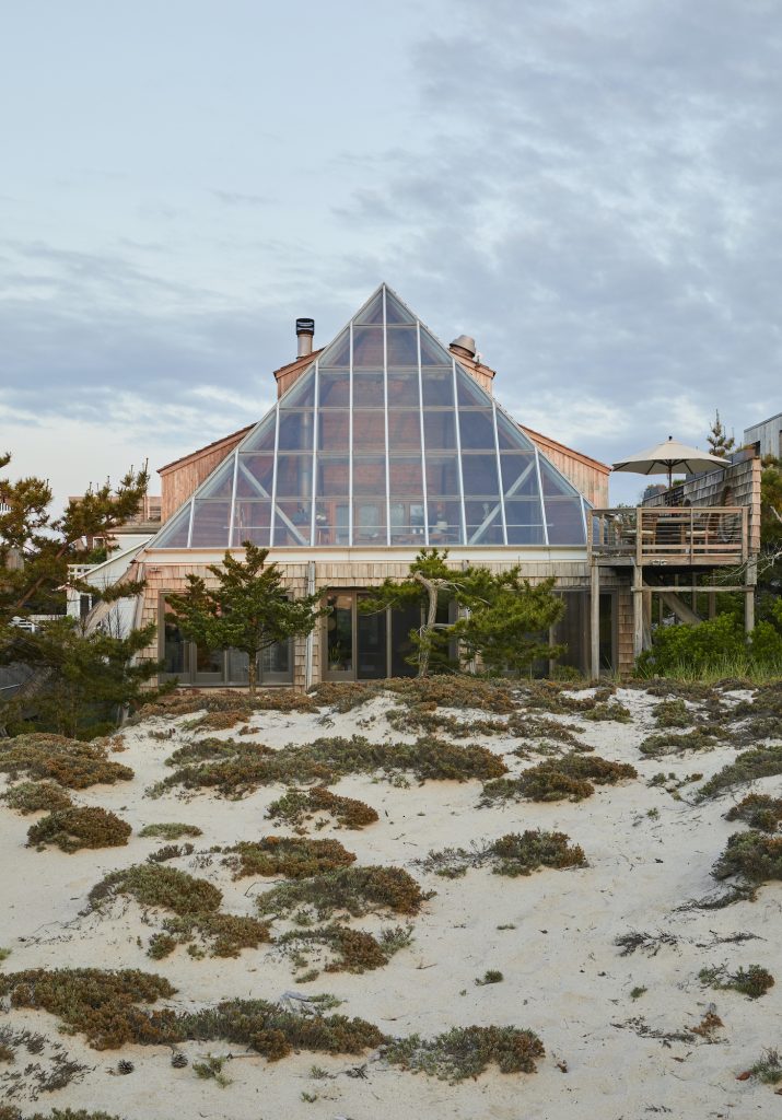 Fire Island modern 'Pyramid House' with a creative past asks 6.5M 6sqft