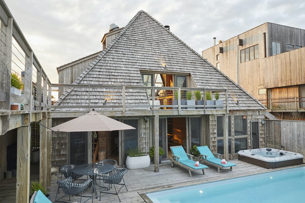 Fire Island modern 'Pyramid House' with a creative past asks 6.5M 6sqft