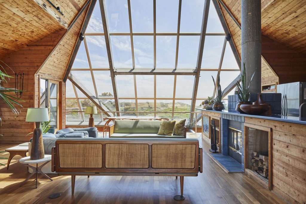 Fire Island modern 'Pyramid House' with a creative past asks 6.5M 6sqft