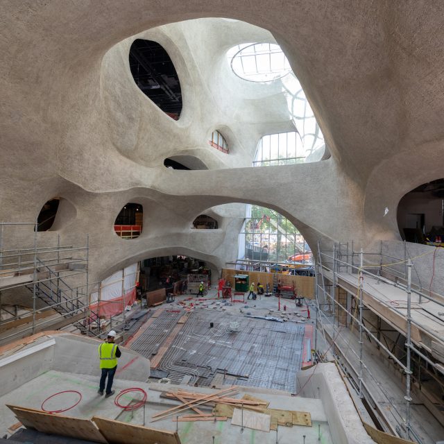 See how Studio Gang’s canyon-inspired science center is taking shape at AMNH