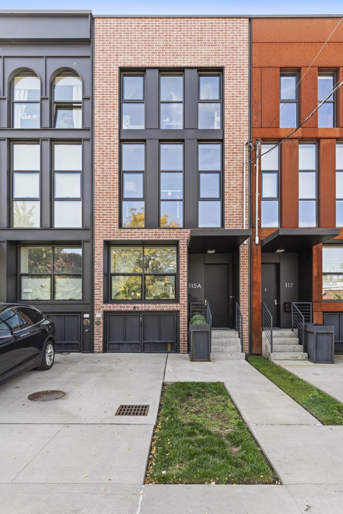 This 3.5M newconstruction Red Hook townhouse has a pool, a driveway