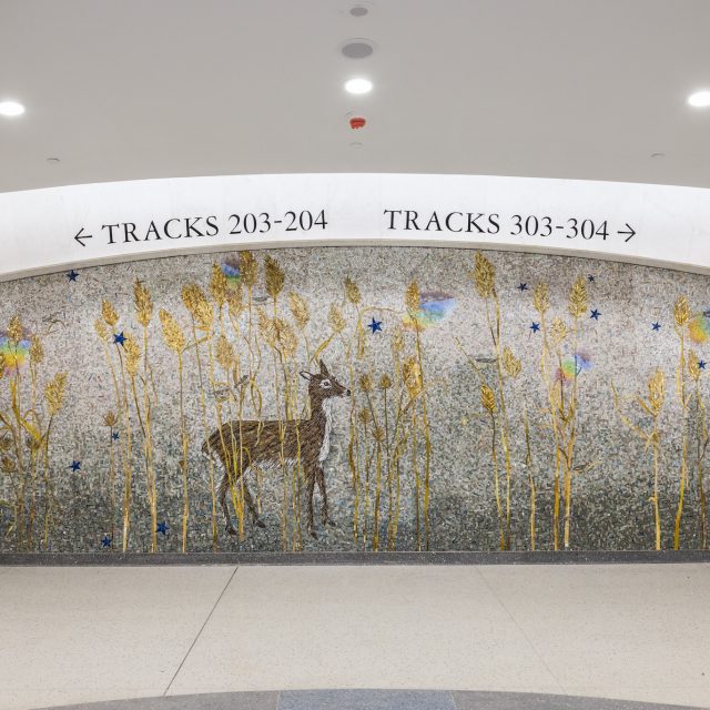 MTA unveils stunning mosaics by Yayoi Kusama and Kiki Smith inside the
