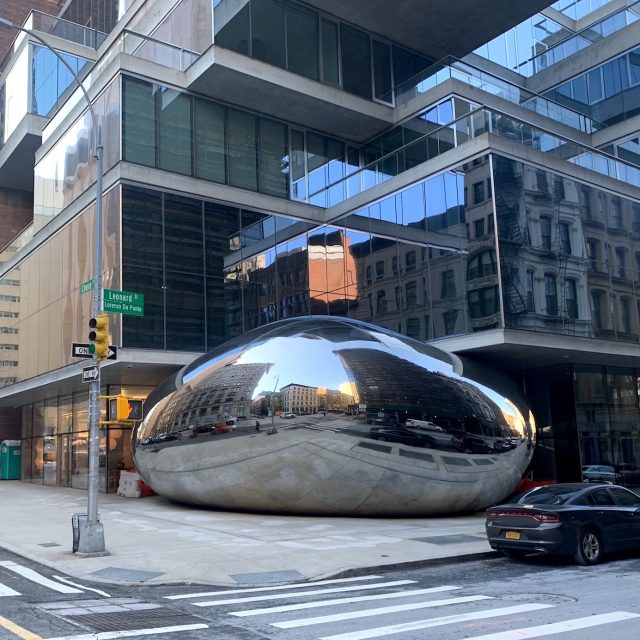 Anish Kapoor’s bean sculpture is finally complete in Tribeca