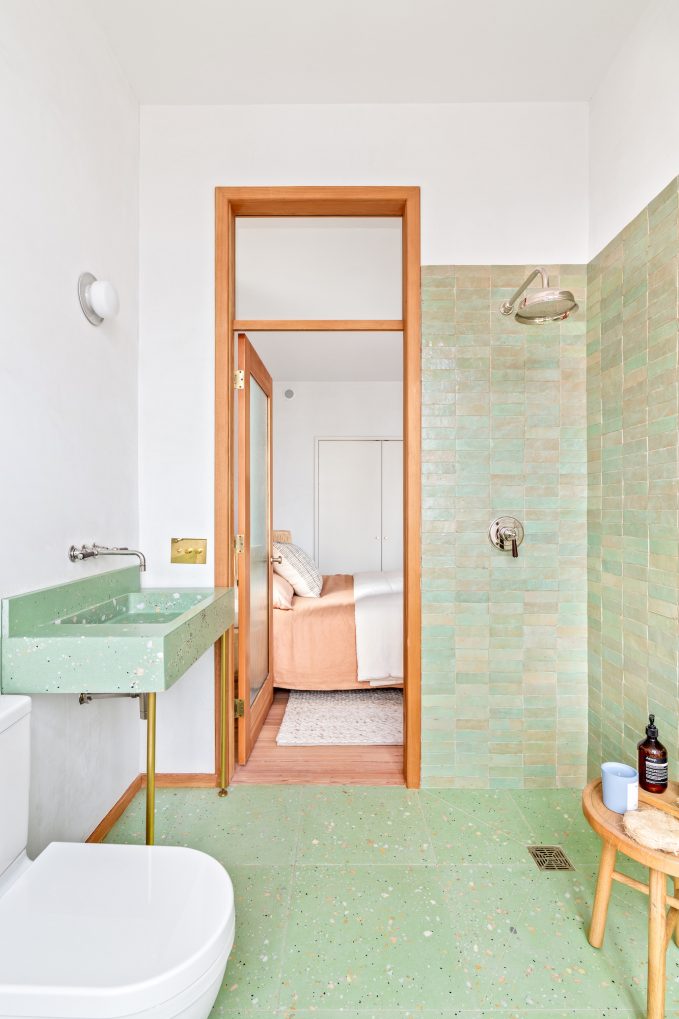 This 3M fullfloor Red Hook condo has a Mediterranean vibe, two