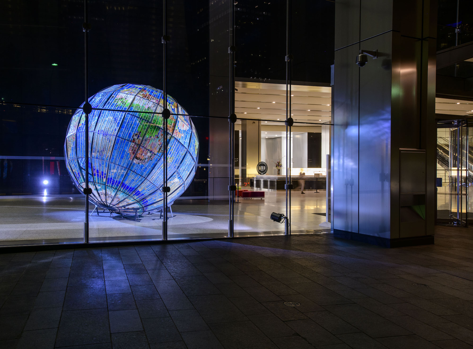 A new public art installation in Lower Manhattan reimagines Earth using plastic waste 6sqft