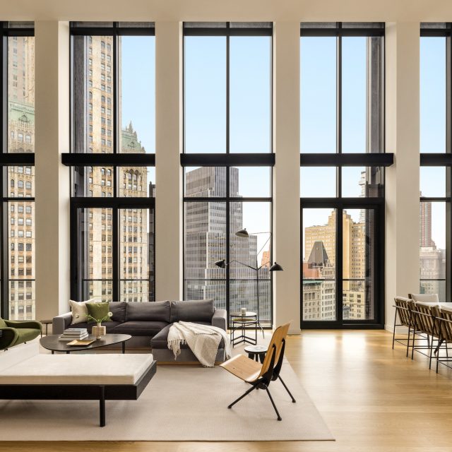 Asking $19.5M, a penthouse in Richard Rogers’ first U.S. residential project in FiDi